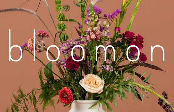 Bloomon boeket met mix aan bloemen in paars en roze kleur